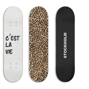 ⭐️TwoDays Stockholm Style Skateboard Wall Decor-Modern Wall Mount Art Set of 3